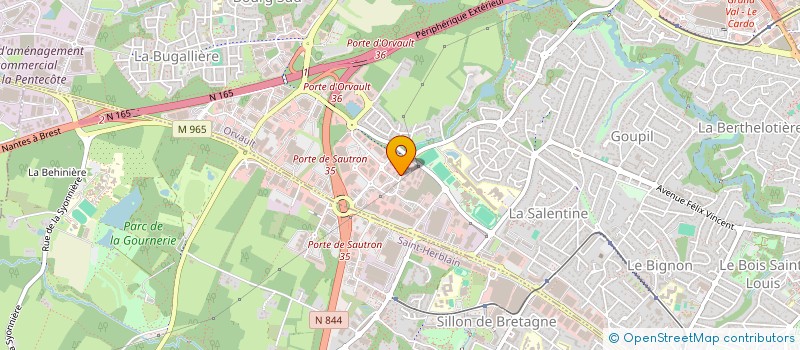 localisation de l'entreprise CRISTIALAIN à ORVAULT