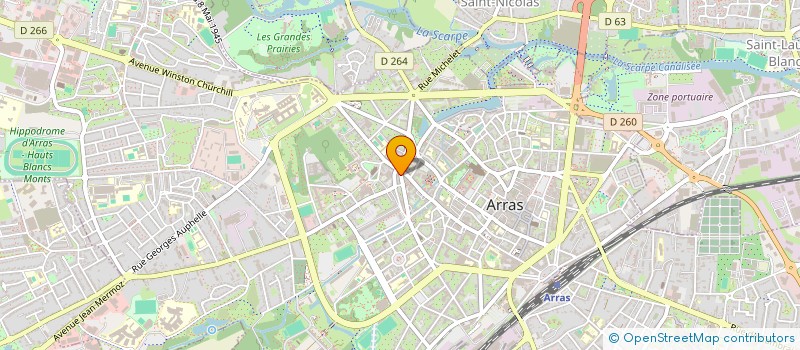 localisation de l'entreprise CRISTIAN à ARRAS