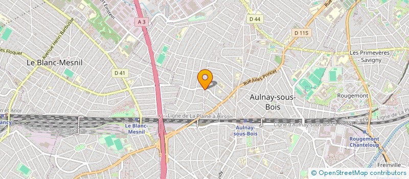 localisation de l'entreprise CRISTINA à AULNAY-SOUS-BOIS