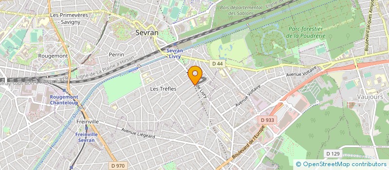 localisation de l'entreprise CRISTINA LAB à SEVRAN