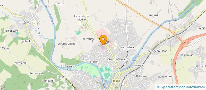 localisation de l'entreprise CRISTO 2  PONTIVY