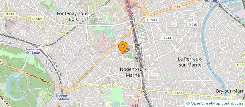 localisation de l'entreprise CRISTOLIENNE  NOGENT-SUR-MARNE