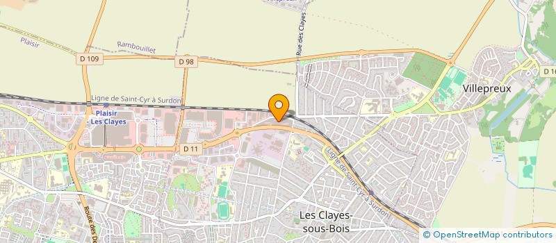 localisation de l'entreprise CRISTOLLA à LES CLAYES-SOUS-BOIS
