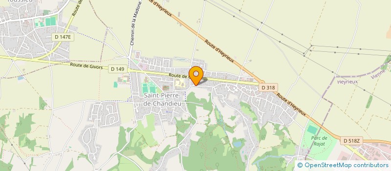 localisation de l'entreprise CRISVAL  SAINT-PIERRE-DE-CHANDIEU