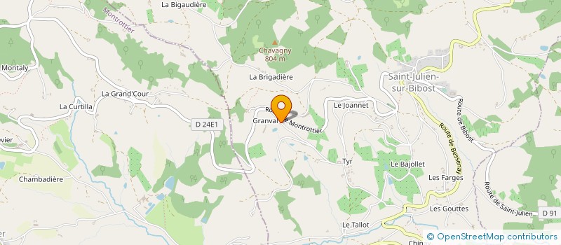 localisation de l'entreprise CRITEM à SAINT-JULIEN-SUR-BIBOST