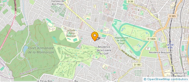 localisation de l'entreprise CRITER'A à RUEIL-MALMAISON