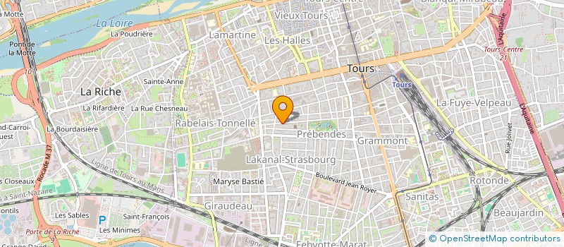 localisation de l'entreprise CRITERE IMMOBILIER  TOURS