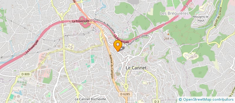 localisation de l'entreprise CRITERES à LE CANNET