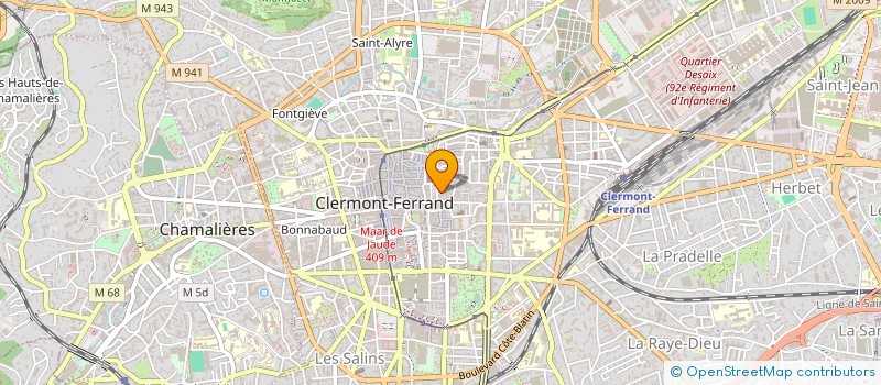 localisation de l'entreprise CRITIUM  CLERMONT-FERRAND