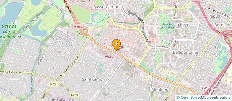 localisation de l'entreprise CRITT GENIE DES PROCEDES à TOULOUSE