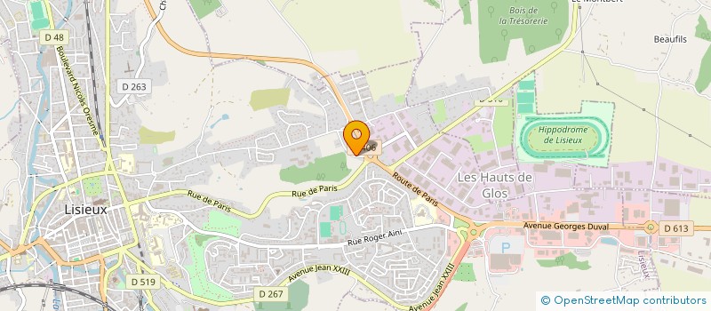 localisation de l'entreprise CRITT NORMENBAL à LISIEUX