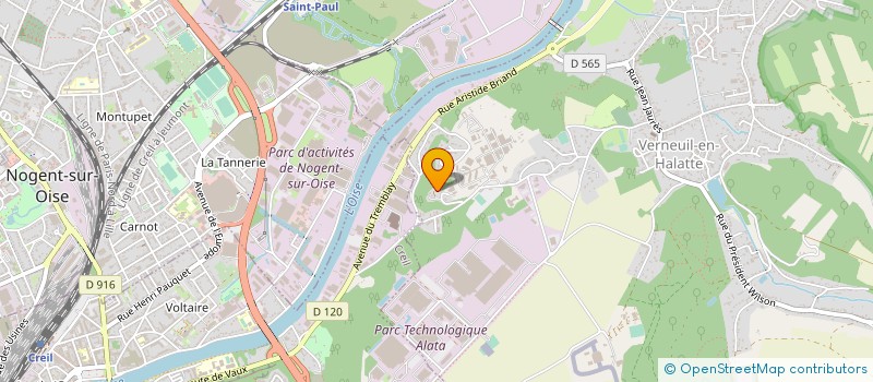 localisation de l'entreprise CRITT POLYMERES PICARDIE  VERNEUIL-EN-HALATTE