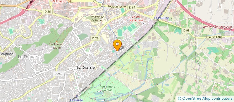 localisation de l'entreprise CRIVARETTE  LA GARDE