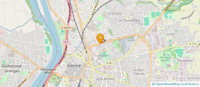 localisation de l'entreprise CRIVELLO / BOUCHET à VALENCE