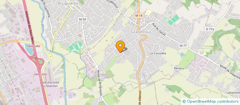 localisation de l'entreprise CRIVI  GRATENTOUR