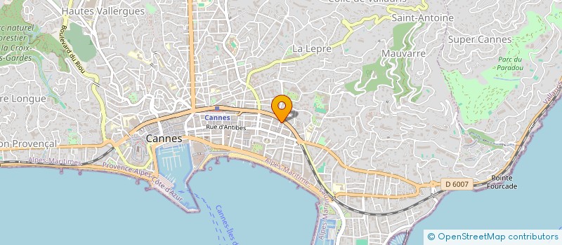 localisation de l'entreprise CRIVIRI à CANNES