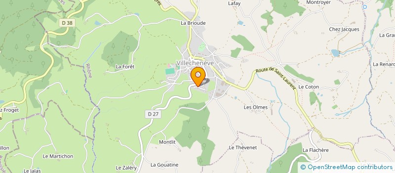localisation de l'entreprise CRIXOS à VILLECHENEVE