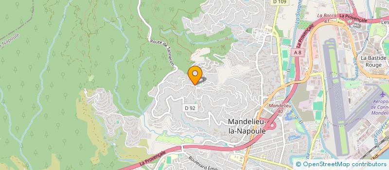 localisation de l'entreprise CRJ à MANDELIEU-LA-NAPOULE