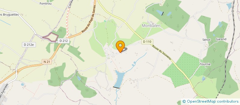 localisation de l'entreprise CRJ ESPAGNAC  MONBALEN