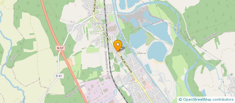 localisation de l'entreprise CRJ & HD TELECOM  THAON-LES-VOSGES