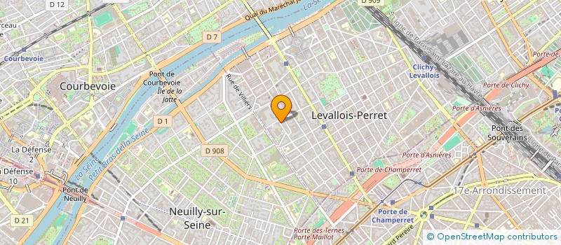 localisation de l'entreprise CRK EDGE  LEVALLOIS-PERRET