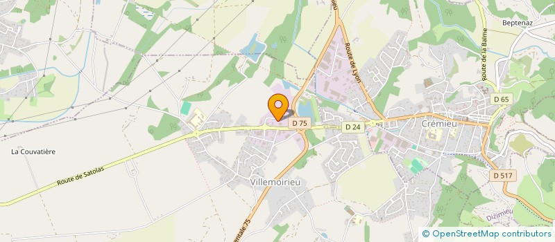 localisation de l'entreprise CRL  GENAS