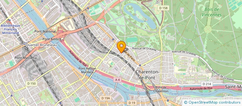 localisation de l'entreprise CRL  CHARENTON-LE-PONT