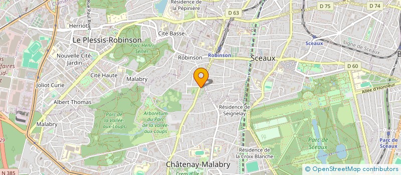 localisation de l'entreprise CRL IMMO  CHATENAY-MALABRY