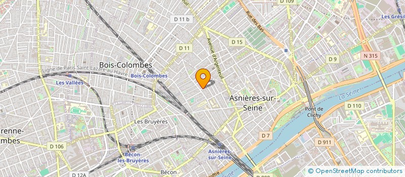 localisation de l'entreprise CRL INVEST à ASNIERES-SUR-SEINE