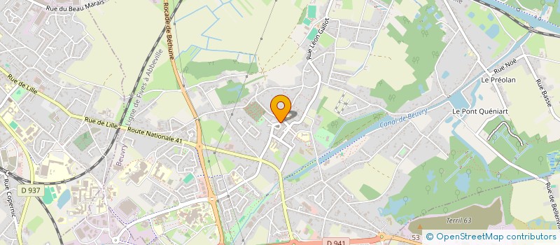 localisation de l'entreprise CRLD  BEUVRY