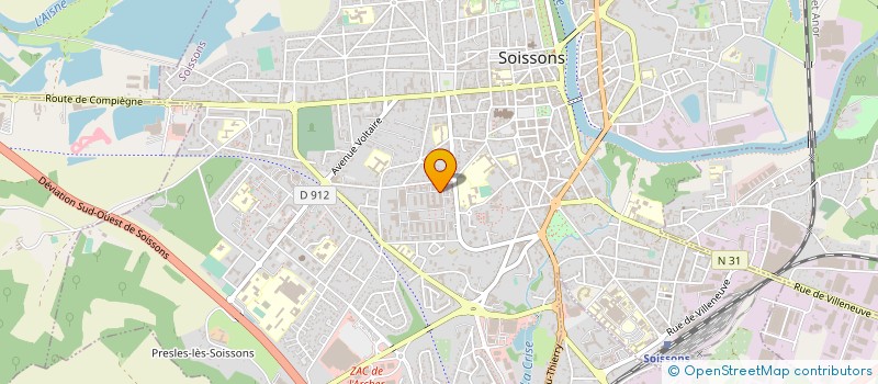 localisation de l'entreprise CRM 02  SOISSONS