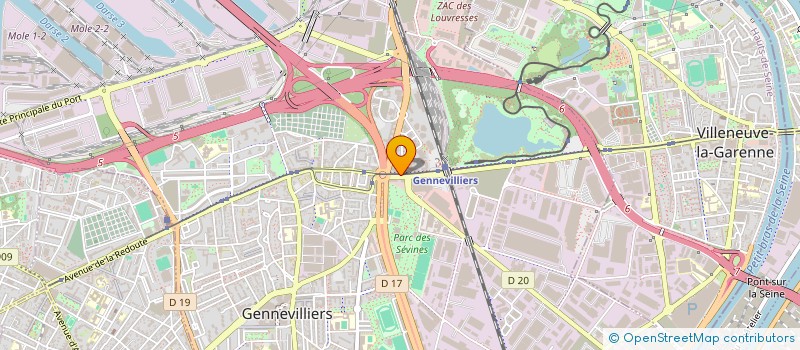 localisation de l'entreprise CRM 11 à GENNEVILLIERS
