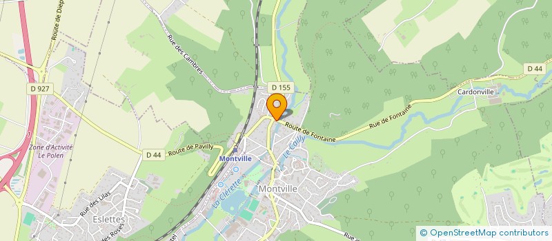 localisation de l'entreprise CRM  MONTVILLE