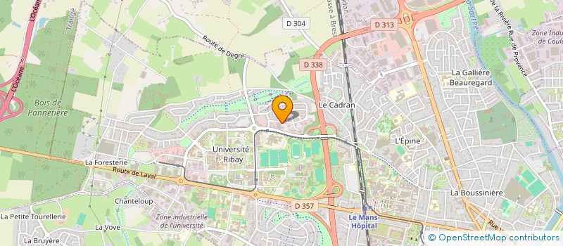 localisation de l'entreprise CRM 72  LE MANS