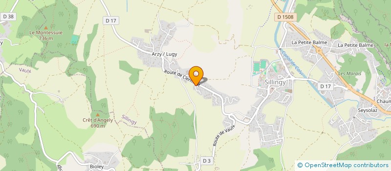 localisation de l'entreprise CRM  EPAGNY METZ-TESSY