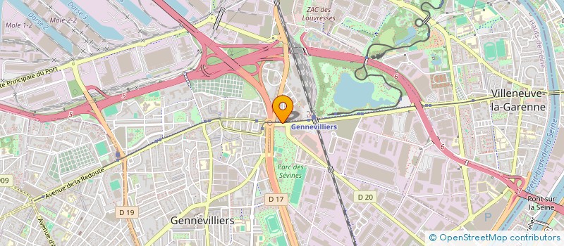 localisation de l'entreprise CRM 92 à GENNEVILLIERS