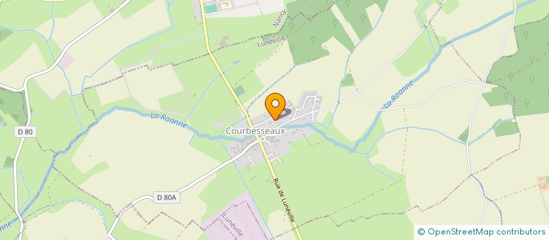 localisation de l'entreprise CRM  COURBESSEAUX