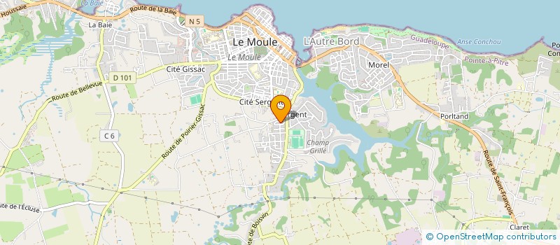 localisation de l'entreprise CRM 971 INVEST à LE MOULE