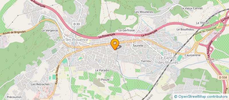 localisation de l'entreprise CRM GESTION SCI  LE LUC