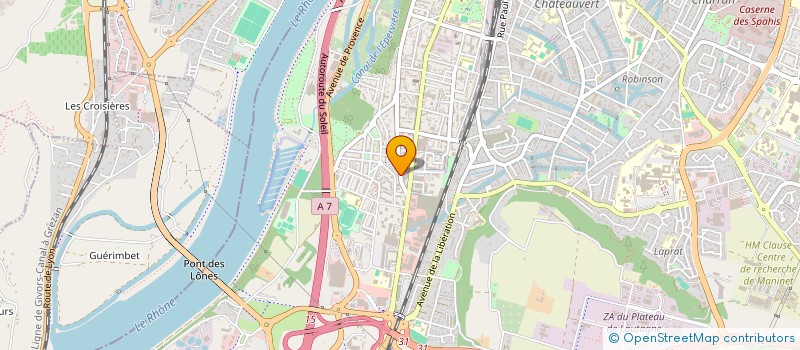 localisation de l'entreprise CRM-PARTNER à VALENCE
