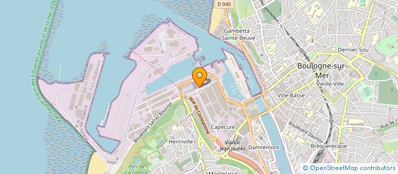 localisation de l'entreprise CRMJ PRESTATIONS à BOULOGNE-SUR-MER