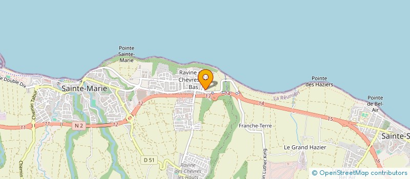 localisation de l'entreprise CRMJS 974 à SAINTE-MARIE