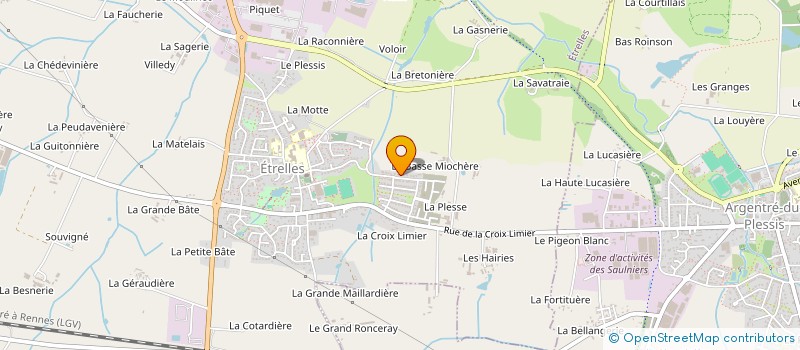 localisation de l'entreprise CRMLG  ETRELLES