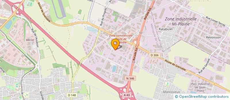 localisation de l'entreprise CRN  SAINT-PRIEST