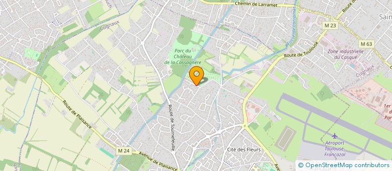 localisation de l'entreprise CRN  CUGNAUX