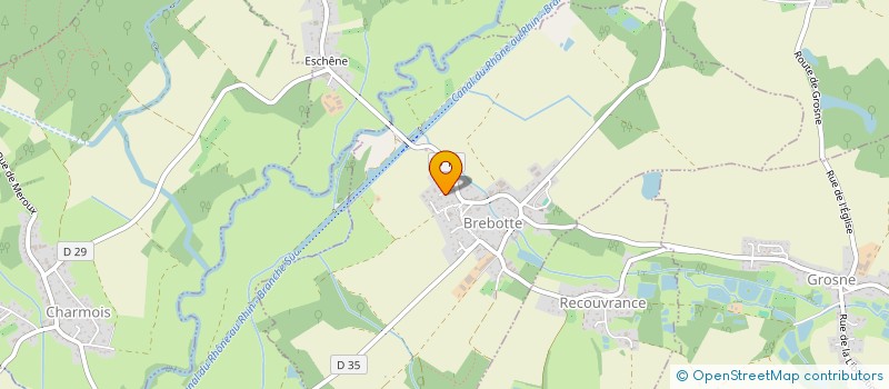 localisation de l'entreprise CRN à BREBOTTE