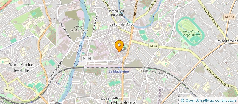 localisation de l'entreprise CRO HOLDING à MARCQ-EN-BARŒUL
