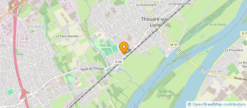 localisation de l'entreprise CRO-KI à THOUARE-SUR-LOIRE