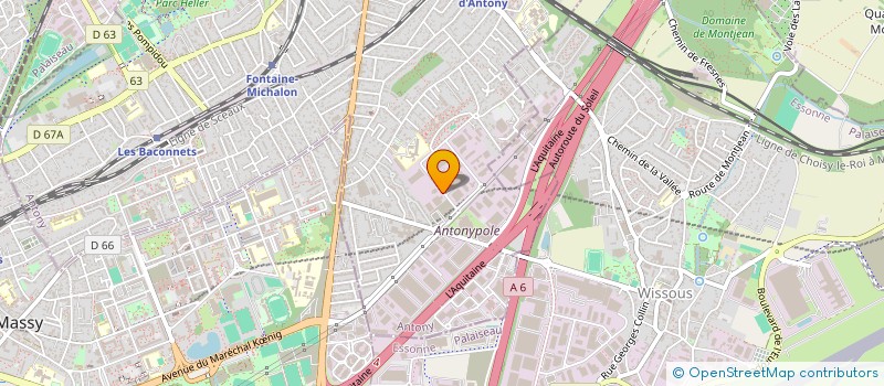 localisation de l'entreprise CRO TOLERIE MECANIQUE DE PRECISION à ANTONY