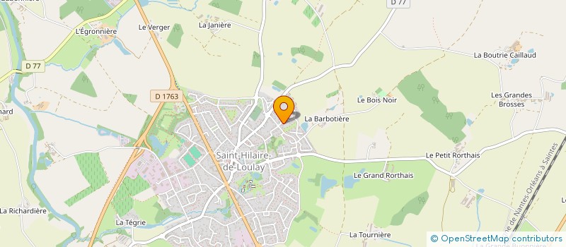 localisation de l'entreprise CROAA : COMITE RECREATIF POUR L'ORGANISATION DE L'ANIMATION DES AINES à MONTAIGU-VENDEE